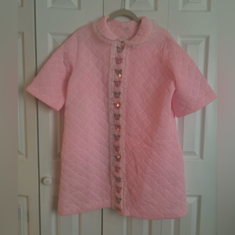 Vintage 60s quilted robe - Picture 3 of 13